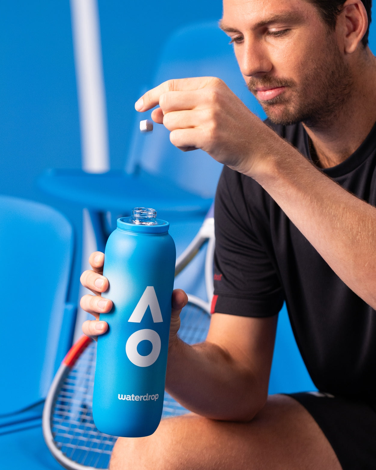 Official Player Bottle Hydration Set with effervescent cube.