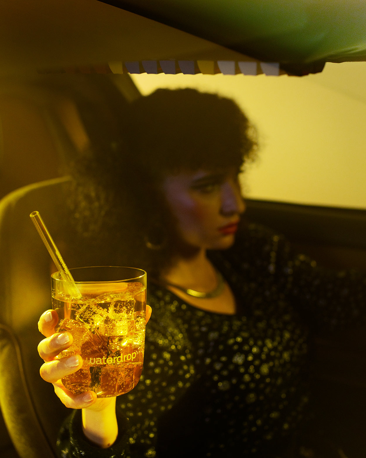 Ultimate Energy Booster Set in a waterdrop tumbler with ice.