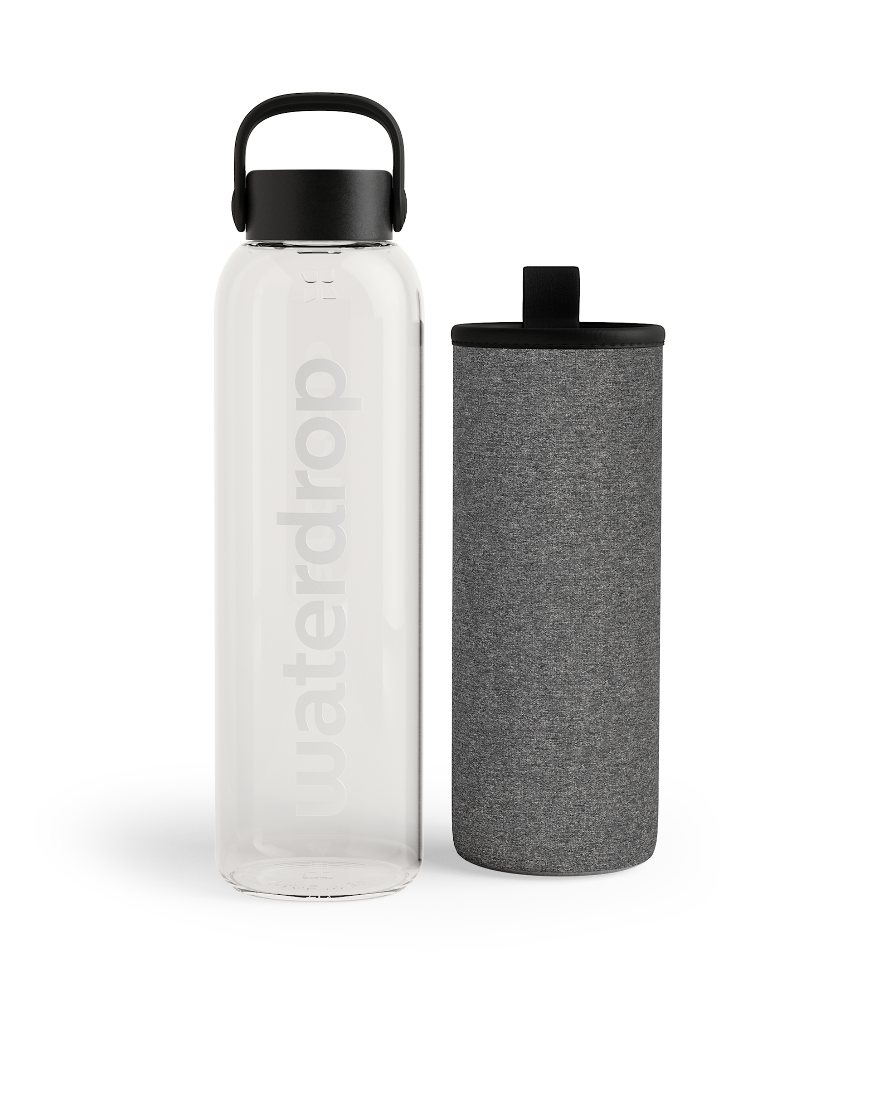 Glass Bottle TRANSPARENT Logo